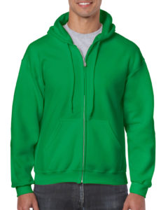 Gildan Heavy Blend Full Zip Hoodie 18600 Irish Green