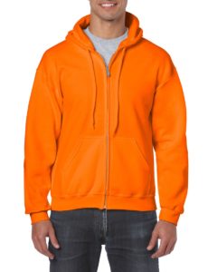 Gildan Heavy Blend Full Zip Hoodie 18600 Orange