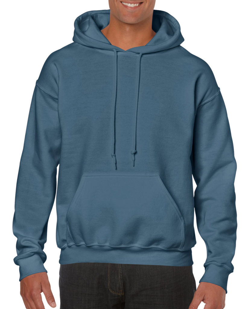 Gildan Heavy Blend Hooded Sweatshirt 18500 Indigo Blue