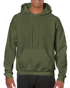 Gildan Heavy Blend Hooded Sweatshirt 18500 Military Green