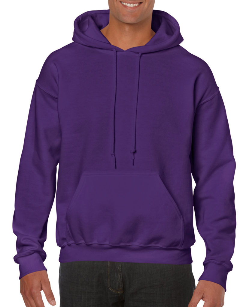 Gildan Heavy Blend Hooded Sweatshirt 18500 Purple