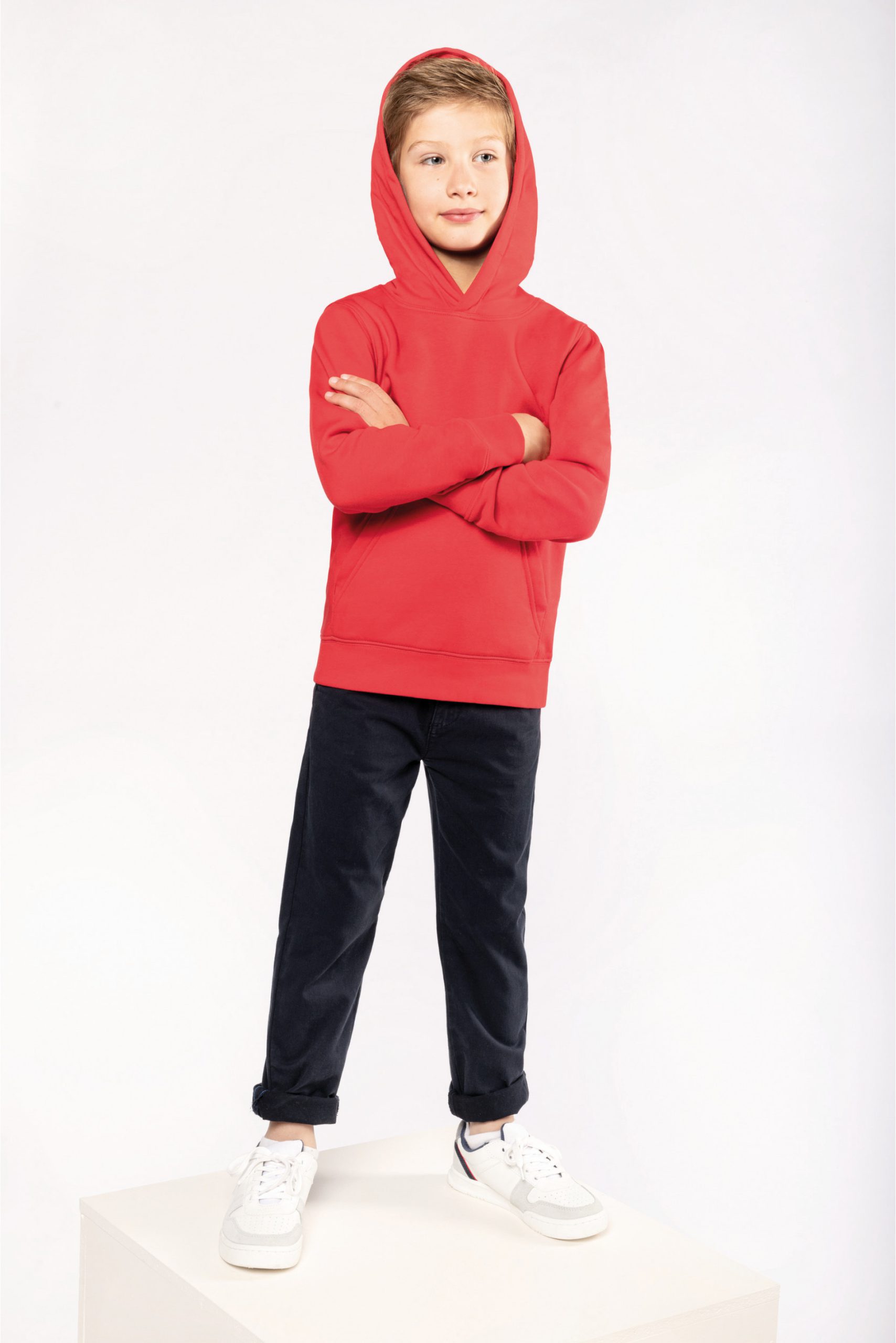 Aanvrager Republiek Spoedig K4029 - Ecologische kindersweater met capuchon - Hoodie bedrukken